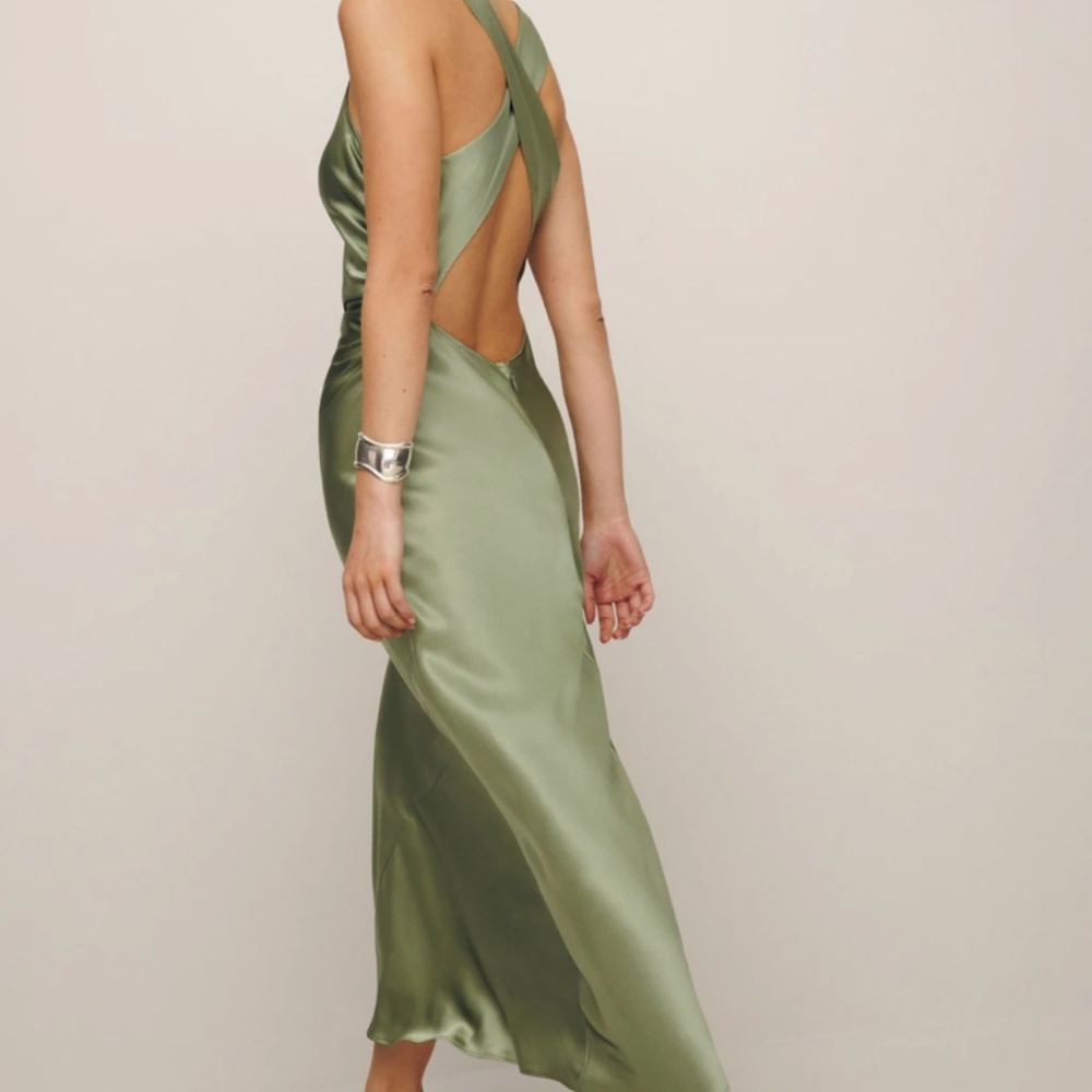 Reformation Cassette Dress in Artichoke - Picture 2 of 3
